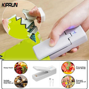 Máy Hàn Miệng Túi Mini KIPRUN Máy Hàn Nhiệt Cầm Tay 2 Trong 1 Máy Hàn & Cắt Nhiệt Chân Không Cầm Tay Có Thể Sạc Lại Để Đựng Thực Phẩm Túi Nhựa