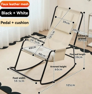 Rocking Chairs for Adults with Cushion Reclining Chair Lazy Chair Relaxing Sofa Chair Leisure Rocking Chair