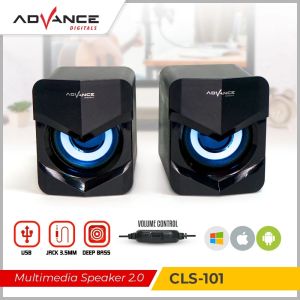 ADVANCE Multimedia Speaker Laptop CLS-101 Speaker Aktif Super Bass 2.0 Channel Speaker