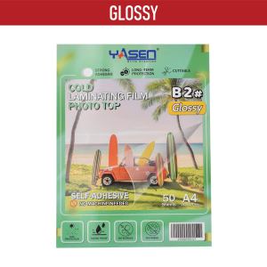 Yasen Laminating Film Photo Top Cold 20 Sheets (Glossy/Satin/Glitter) A4 Size 80 Microns Cold Laminating Film