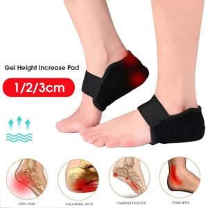 JDPOK 1 Pair Arch Support Height Increase Insoles 1/2/3Cm Soft Invisible Increasing Insoles Non-slip Adjustable Lightweight Shoe Pads for Shoes