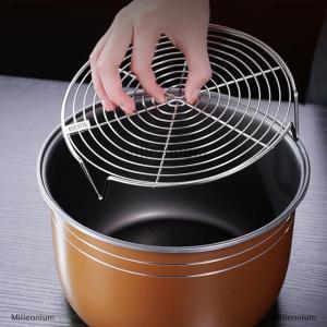 [COD] Millennium 1PC thép không gỉ hấp giá đa chức năng nồi hấp Khay Bánh Bao Trứng nướng đứng Bộ đồ ăn nhà bếp nấu ăn đứng