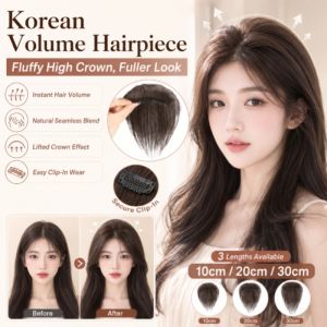 Wig Clip Invisible Hairpiece Natural Volume Booster Seamless Design for Top Hair Enhancement