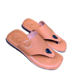 sandal japit pria Kulit