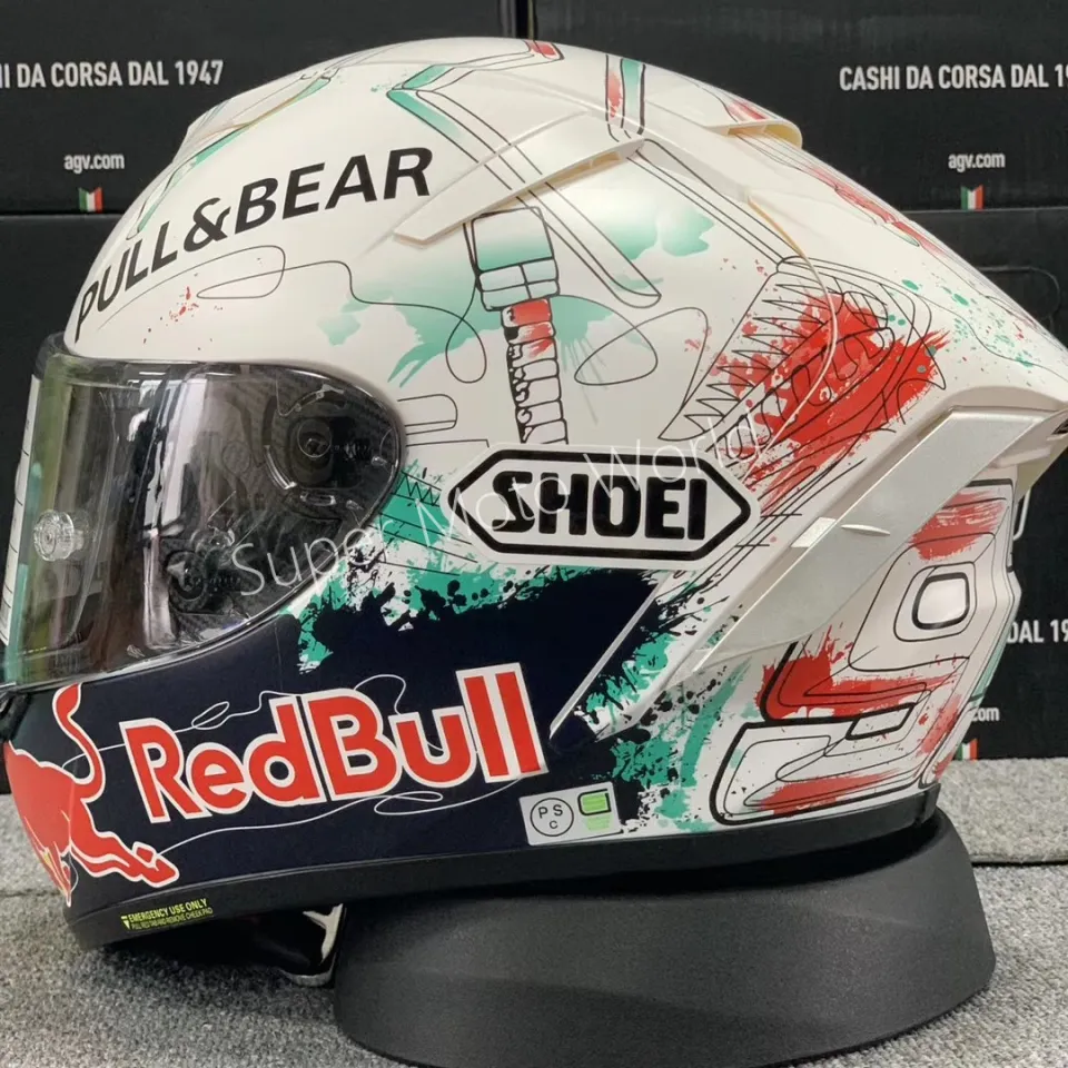 New Hot! SHOEI X14 Graffiti Full Face Motorcycle Helmet Red Bull