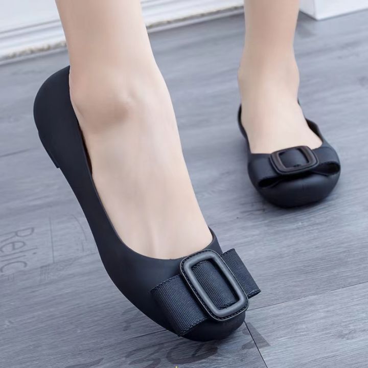 New Style Flat Jelly Shoes Korean Casual Women's Shoes Lazada PH