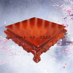 Đế chân quỳ kỷ rồng-Đôn kê tượng gỗ hương cao 8cm