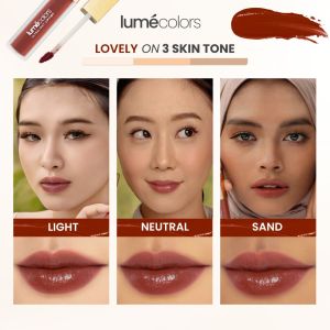 LUMECOLORS ULTRALIGHT LIPTINT 6.6 mL - Available in 3 colors | Hasil warna STAIN & PIGMENTED