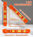 Magnetic Torpedo 9 Inch Spirit Level, Heavy Duty 3 Bubble Level 45°/90°/180°, Construction Magnetic Leveling Tool R9953. 