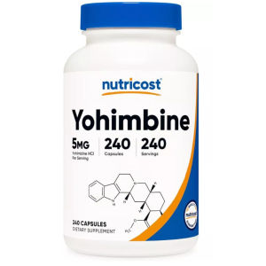 Nutricost Yohimbine HCl 5mg 240 Capsules – Viên Uống Hỗ Trợ Chuyển Hóa & Tập Luyện Extra Strength Non-GMO (USA) - - Cải thiện lưu thông máu - Bổ sung năng lượng - Cải thiện khả năng siết m....ỡ - Tăng mức năng lượng sức bền - Cải thiện tâm trạng và