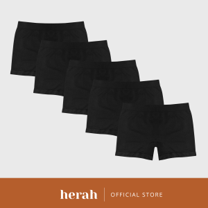 Herah Ultra Soft Boyleg Panty 5pcs Soft Breathable Absorbent Plus Size Women