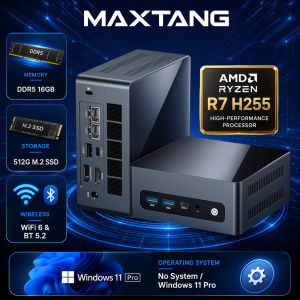 GMKtec K12 Ryzen 7 H 255 Mini PC DDR5 5600MT/s M.2 2280 SSD OCuLink Windows 11 WiFi6 BT 5.2 2*2.5G LAN Desktop Office Computer