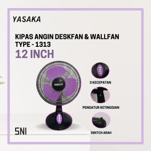 Kipas Angin 2IN1 WALLFAN/DESKFAN 12 inci Yasaka Type-1313