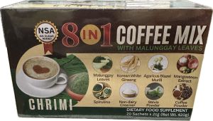 CHRIMI 8 IN 1 COFFEE MIX WITH MALUNGGAY LEAVES