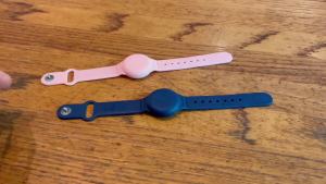 Waterproof AirTag Holder & Airtag Bracelet for Kids Compatible with Air Tag Tracker with Hidden Pin & Airtag Wristband Kids Accessories Silicone Case