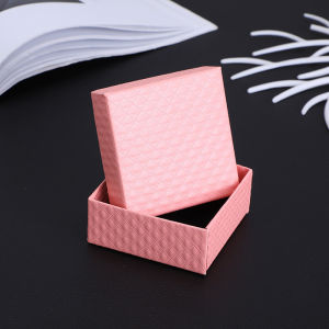 Jewelry Gift Box 7.5x7.5x3CM Cardboard Ring Box for Earrings Necklace Bracelet Pendant Wedding Gift Display