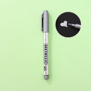 1pc Metal Color Craft Pen Creativity Simple 1.5mm Metallic Paint Marker Pen