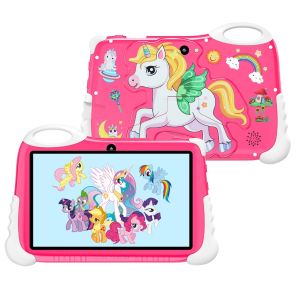Good Quality Rainbow Horse Childrens learning Tablet 7.0-inch Ultra Clear Screen Memory 8GB RAM +128GB ROM Support 2.4WIFI