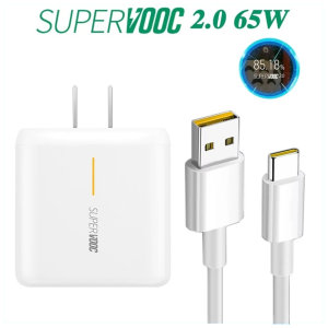 Click SSS: 100% Original OppO Super VOOC Fast Charger Adapter + 6.5A Cable for OPPO 65W