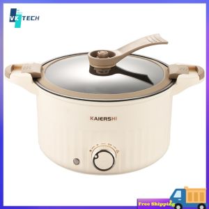 [ VKTECH ] Electric Multi-functional Cooking Pot with Adjustable Temperature for Home Cooking