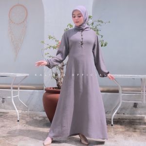 Anara Dress Gamis Crincle Premium dress busui (ibu menyusui) Bahan Premium Nyaman Tidak Kaku