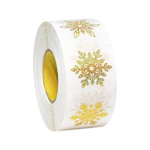 Miếng dán hình bông tuyết Mùa Đông Sticker Giáng Sinh Nhãn Phong Bì Con Dấu Cho Kỳ Nghỉ Hộp Quà Tặng Thủ Công Trang Trí