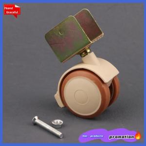 Fkend 4pcs đồ nội thất nôi xoay bánh Tủ bánh xe với phanh Nylon đồ nội thất hỗ trợ chân cho Ghế bé giường xe đẩy