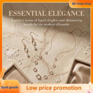✨QK shop✨ Handmade Dewdrop Resin Necklace Clear Water Drop Pendant Unique Dripped Jewelry for Women Fashion Accessory for Parties
