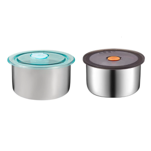 Set Of 4 Small Stainless Steel Container With Leak Proof Silicone Lid Great For Picnics And Daily Meal Preps