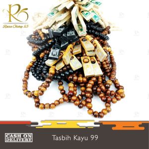Grosir 10 pcs Tasbih Kayu 99