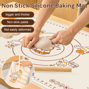 Silicone Baking Mat Non-Stick Pastry Mat Anti-Slip Rolling Dough Mat Kneading Pad with Measurements
