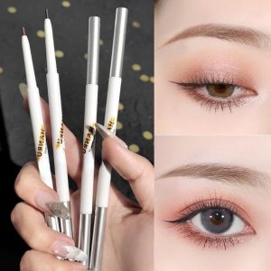 Double-headed Eyebrow Pencil with Brush Waterproof Sweat-proof Long-lasting Makeup 6 colors