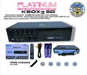 Platinum KBOX3 SD Home Karaoke SD Card Player with 21K++
