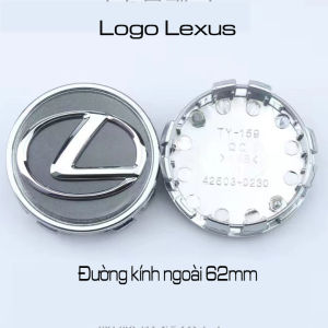 Logo Lexus chụp mâm xe (chụp Lazâng) xe Lexus đường kính 62mm phù hợp mẫu xe Lexus khác nhau. Lexus62