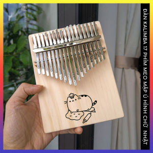 Đàn kalimba 17 phím mèo ú QUYNHLEMO Kalimba giá rẻ làm quà tặng sinh nhật đầy đủ phụ kiện