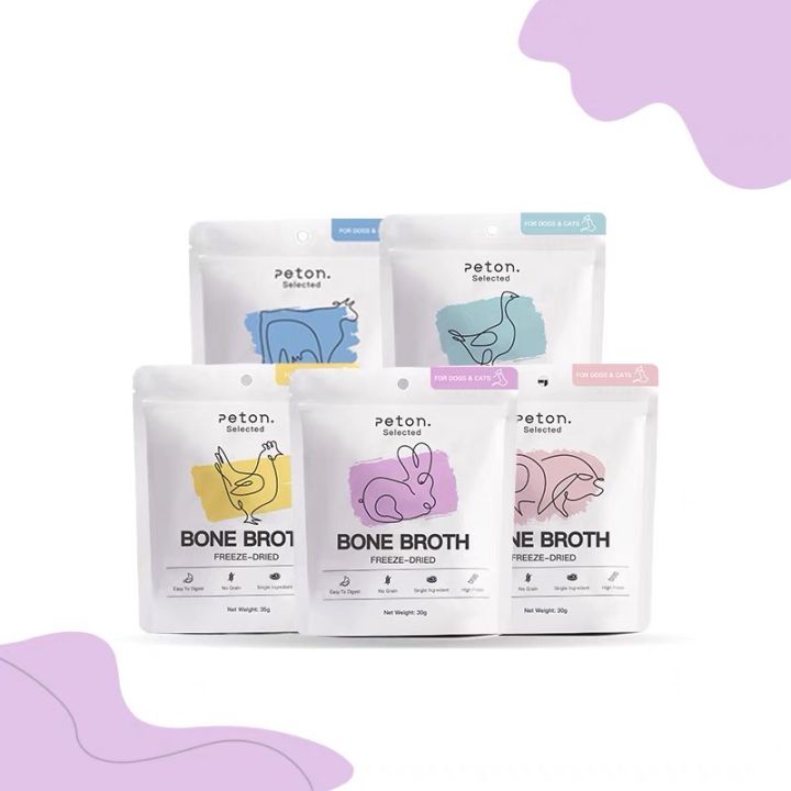 Peton FreezeDried Bone Broth for Cats & Dogs Hydration Nutrition 冻干骨汤 犬猫通用宠物零食 补水美毛补钙