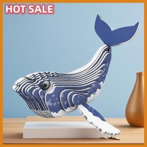 🔥🔥🔥dingdaocunz 1 Set DIY Manual Assembly Model Toy 3D Animal Puzzle Narwhal Educational Puzzles Sea Animal Paper Montessori Toys