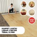 Paus Biru - KARPET LANTAI VINYL ROLL TEBAL 0.7 MM DECORASI LANTAI 50CM| METERAN 2 M. 