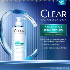 Dầu Gội Clear Scalpceuticals Pro Sebum Control 80G | Kiểm Soát Dầu Nhờn Giảm Bết Tóc Chai Mini