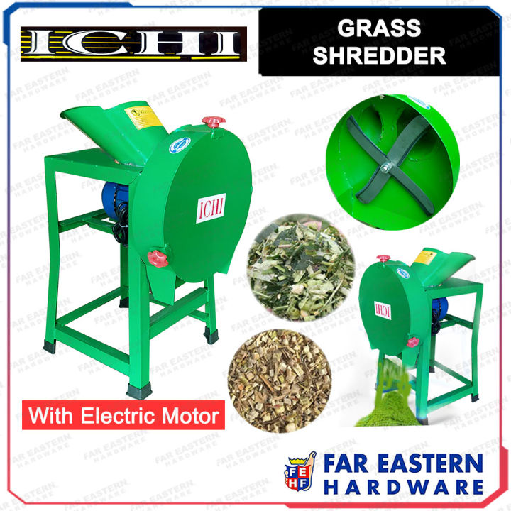 ICHI Grass Shredder Cutter Chopper Machine w/ Electric Motor