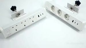 [SG] Desk Clamp Power Strip UK 3 Plugs Outlets Sockets Fast Charging with USB Type-C Ports for Home Office