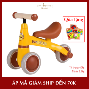 Xe chòi chân cho bé 1-3 tuổi trượt tập đi thăng bằng siêu nhẹ 3 bánh