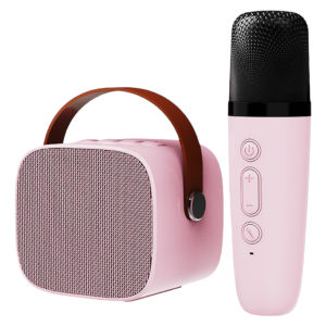 Loa Bluetooth Karaoke Mini P2-K1 Mẫu Mới Bass Mạnh Tặng Micro Không Dây Chỉnh Được 5 Giọng Hát