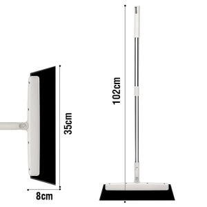 EVA Magic Broom Non-sticky Floor Wiper Telescopic Hand Push Sweeper Squeegee For Floor Cleaning Floor Squeegee Pet Hair Broom