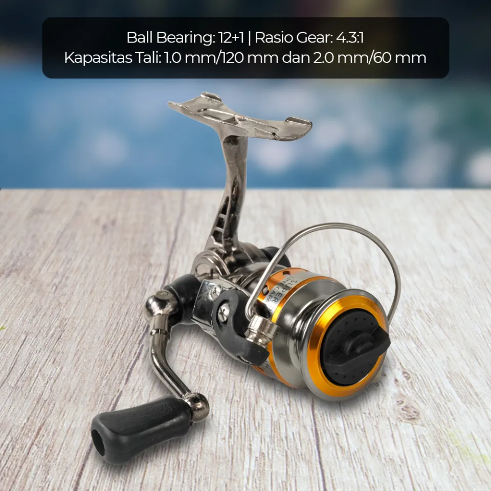 Goture Mini Fishing Reel MN100 4.3:1 Small Metal Spinning Reel Left/right  Interchangeable Handed Winter