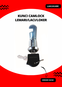 Kunci Camlock Lemari Loker Laci 20mm Weldom