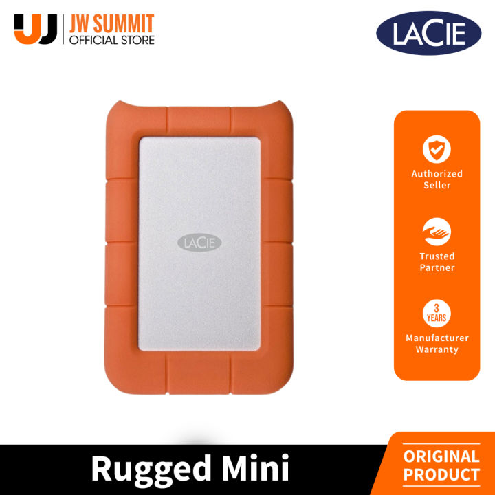 LaCie Rugged Mini 1TB/2TB USB Portable External HDD Hard Drive