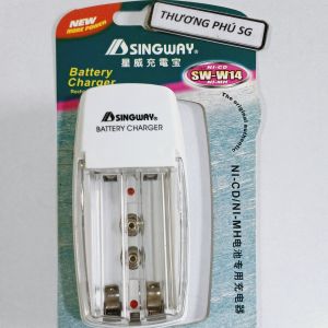 Bộ sạc Pin Supper Charger cho Pin loại AA / AAA / 9V (Loại 2 Viên - 4 Viên AA)