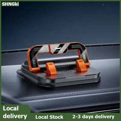 SHNGki Local Delivery 1pcs Dễ dàng cài đặt xe điện thoại di động chủ 360 ° xoay phổ xe người giữ điện thoại với biển số Bảng điều khiển gắn kết