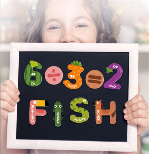 Moulty 26Pcs Magnets Fridge Letters Paper Large Magnetic Refrigerator ABC Alphabet Cute Spelling Learning Game Toys for Kids Baby Girls Boys Toddler Preschool Educational (Letter)